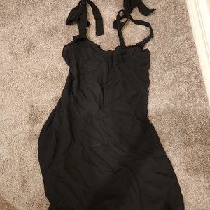 (Never Wore) Women Mini Black Back Zipped Dress (Size S)